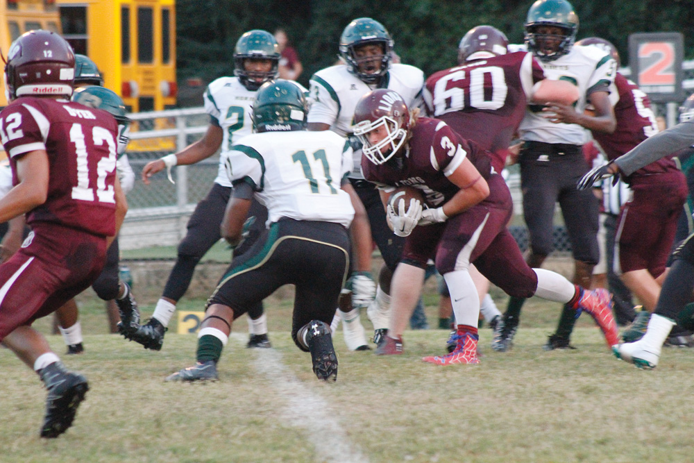 Mount Ida vs Mineral Springs High School football action Southwest